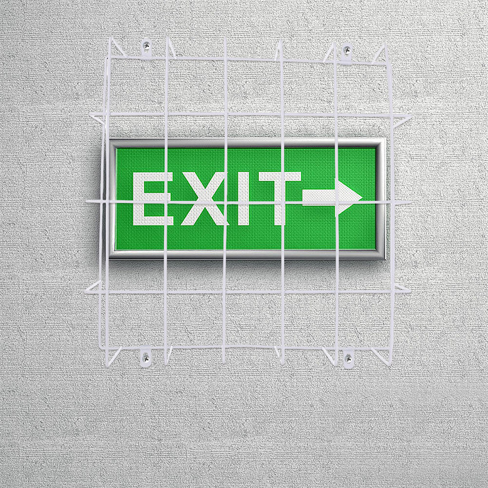 Emergency Exit Sign - 2Pcs Exit Sign Protector Cage Heavy