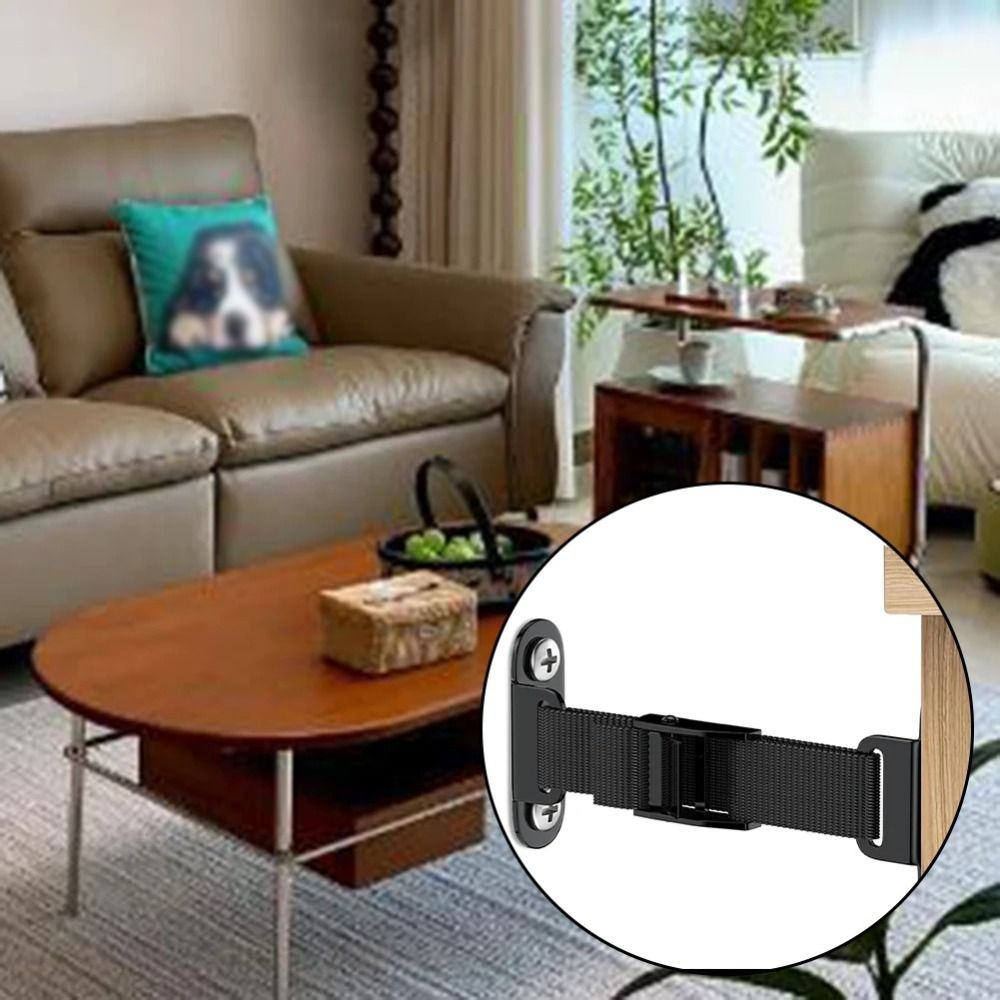 Earthquake Anchor Strap - Easy Install Earthquake Proof Furniture Anchors