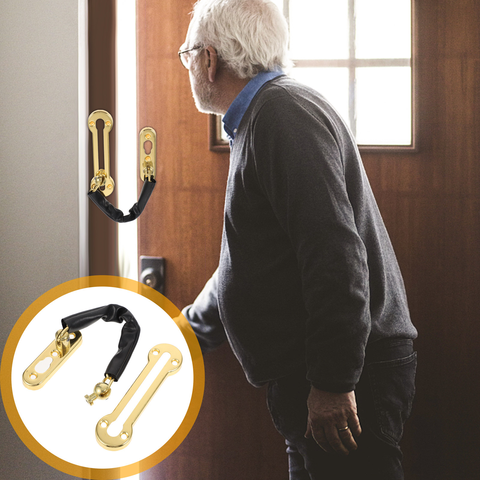 Security Chain Door - Stainless Steel Door Chain Lock Heavy
