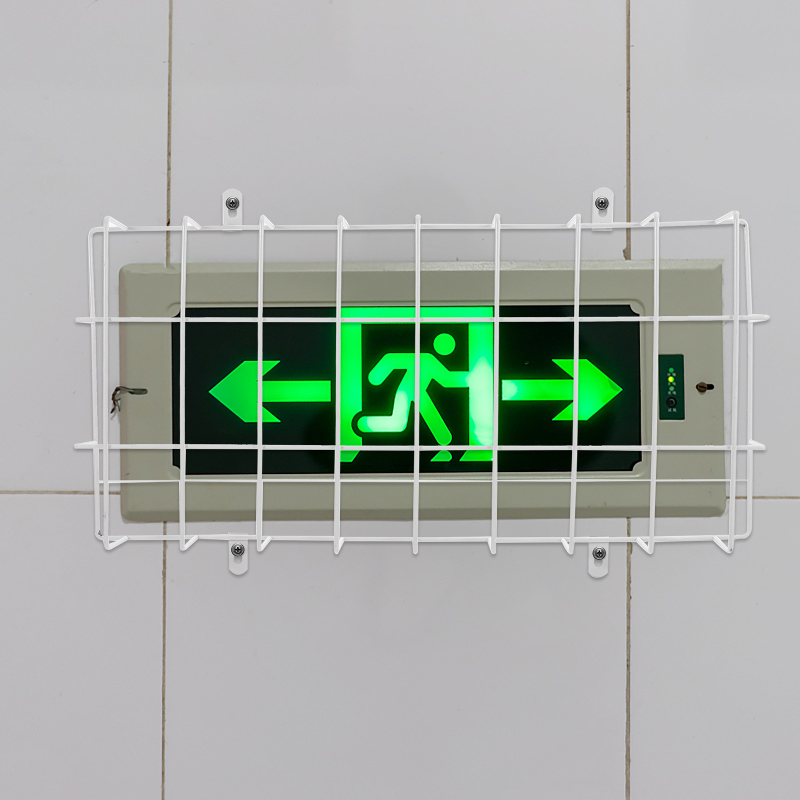 Wall Mounted Metal Wire Mesh E - đánh giá và giá Emergency Exit Sign