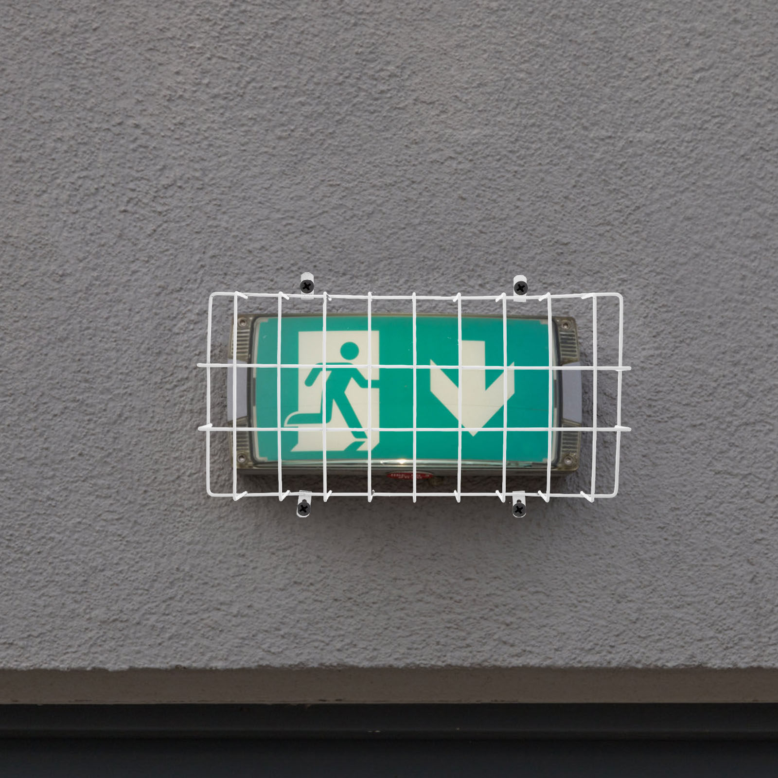Exit Sign Light Wire Guard Met - đánh giá và giá Emergency Exit Sign