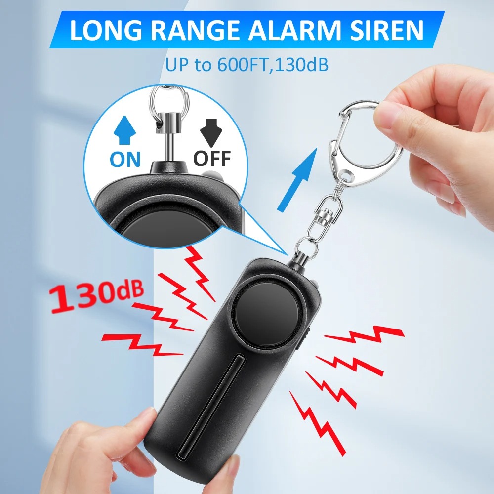 Self Defense Alarm 130dB Ultra - đánh giá và giá Personal Alarm Keychain