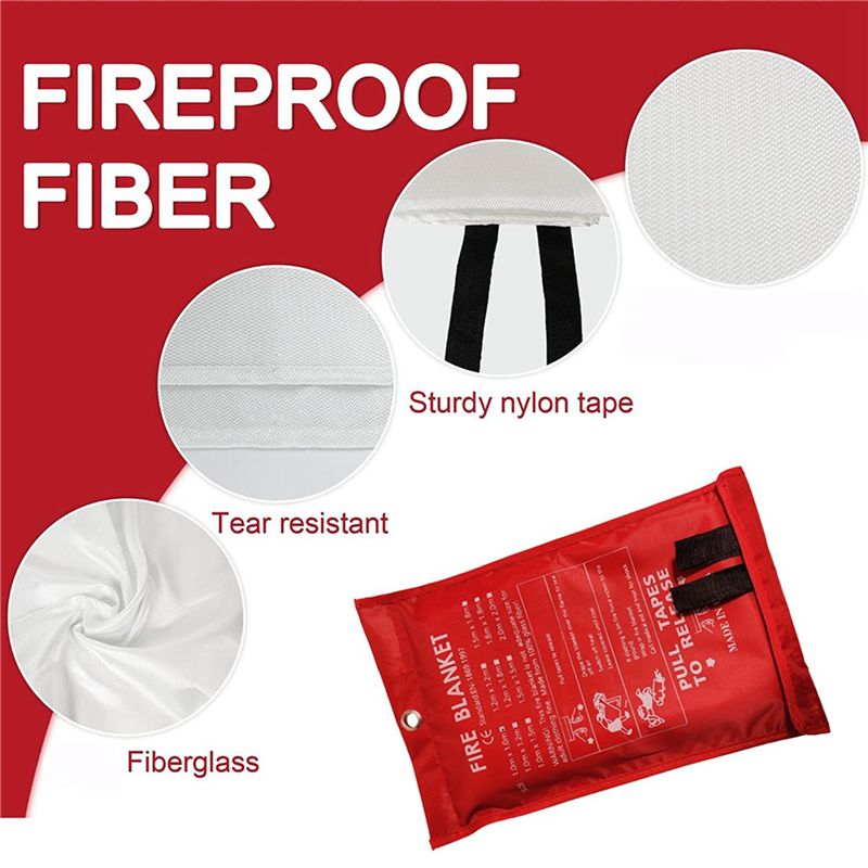 B48B-8PCS Emergency Fire Blank - đánh giá và giá Fire Blanket Kitchen