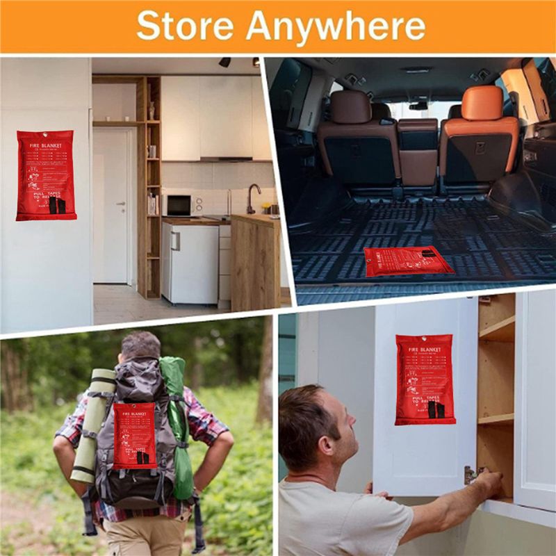 B48B-8PCS Emergency Fire Blank - đánh giá và giá Fire Blanket Kitchen