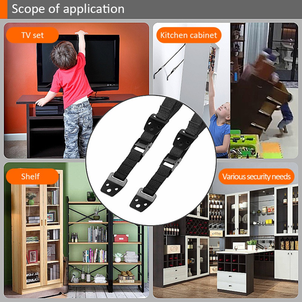 2Pcs Durable Nylon Furniture A - đánh giá và giá Earthquake Anchor Strap
